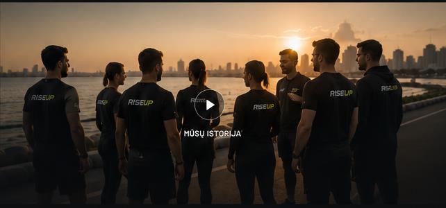 RiseUp bendruomenė saulėlydyje